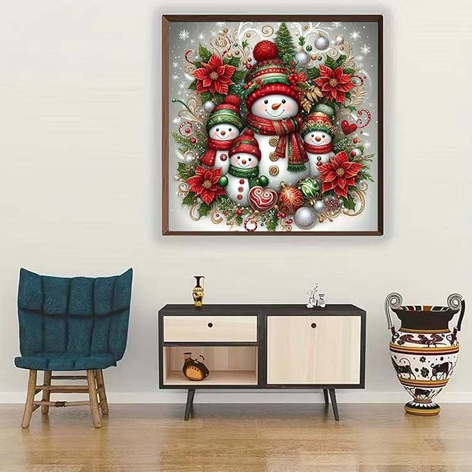 Christmas Snowman Family