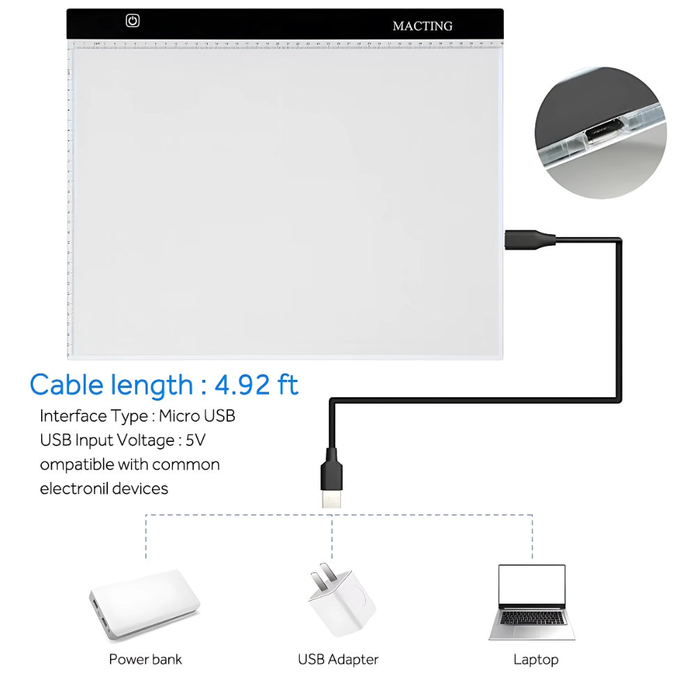 LED Light Pad for Diamond Painting (40x60cm)