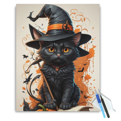 Halloween Witch Cat