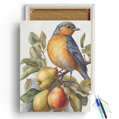 Bluebird & Pear Still Life