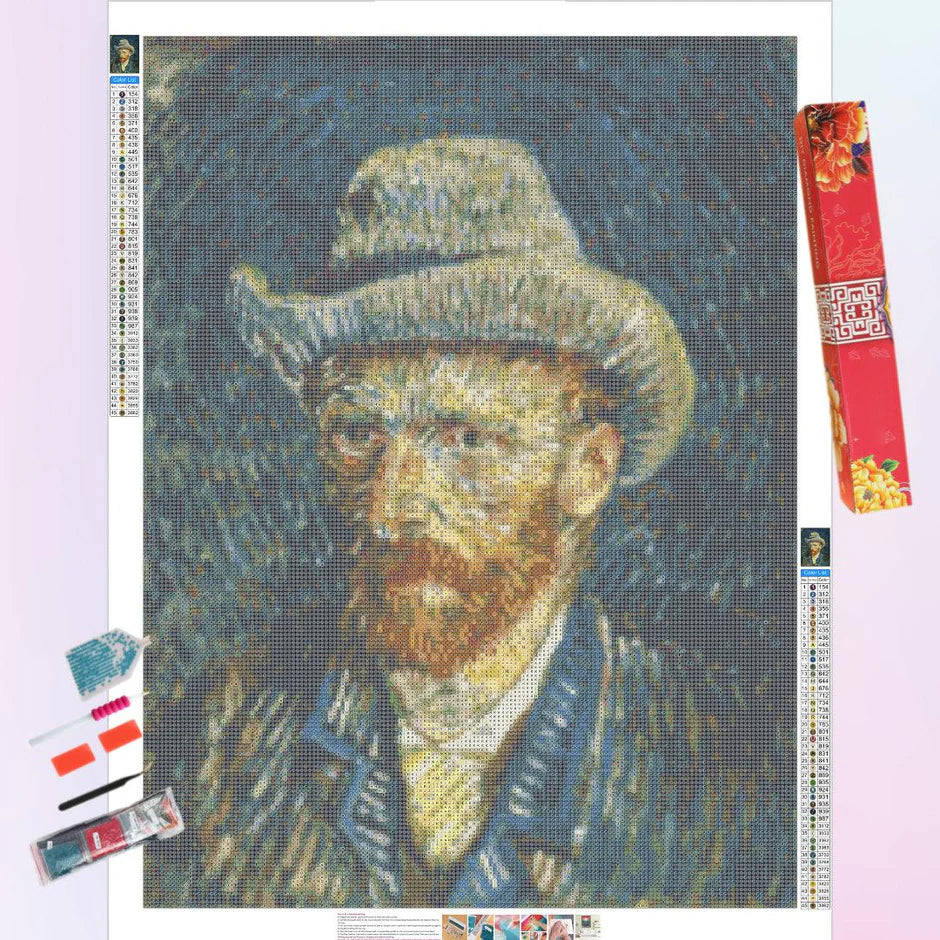 Van Gogh Self Portrait with A Grey Felt Hat