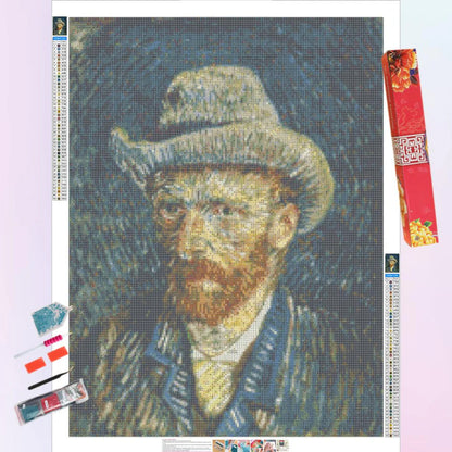 Van Gogh Self Portrait with A Grey Felt Hat