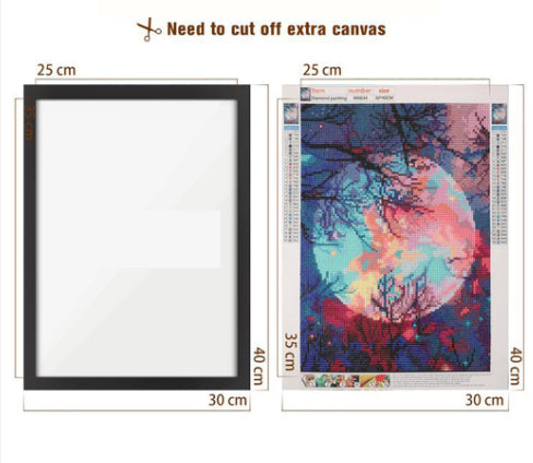 5 Colors Self-Adhesive Magnetic Frame Diy Diamond Painting Frame