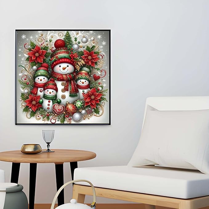 Christmas Snowman Family
