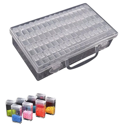 64-Grid Diamond Painting Organizer Box