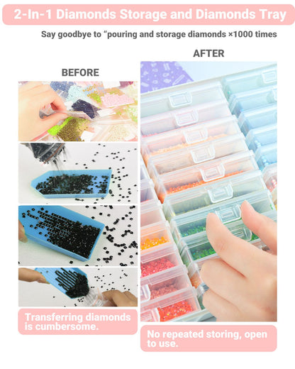 30-Pack Diamond Drill Organizer