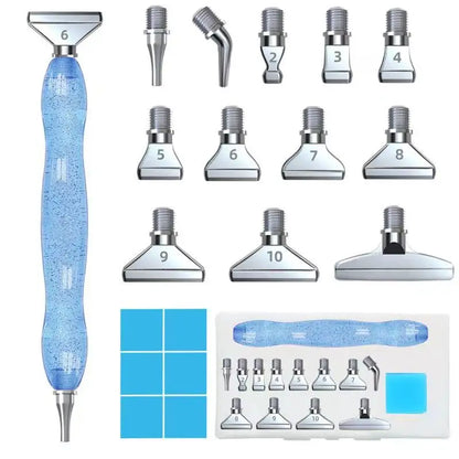 Deluxe Blue Diamond Painting Pen Set