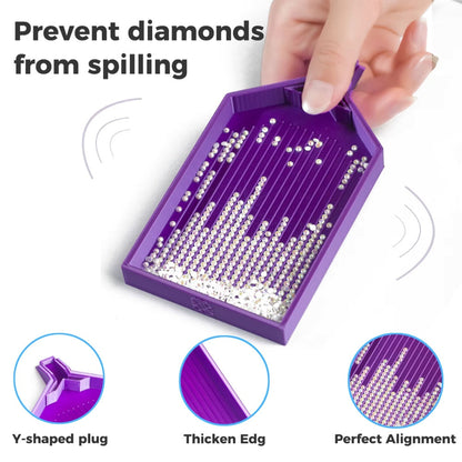 Large Dark Purple Diamond Painting Tray