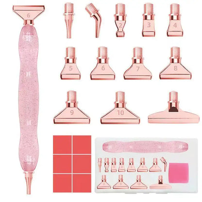 Pink Rose Gold Diamond Painting Pen Set