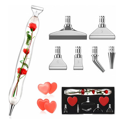 Red Rose Diamond Painting Pen