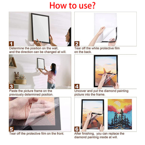 5 Colors Self-Adhesive Magnetic Frame Diy Diamond Painting Frame