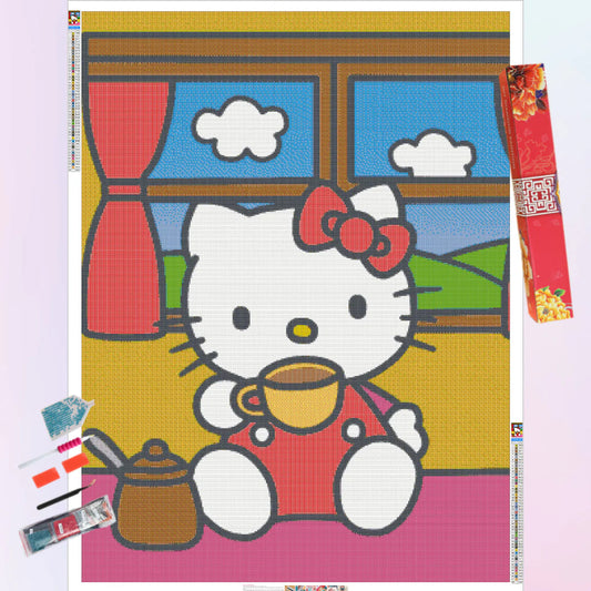 Hello Kitty with Coffee